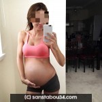 Femme enceinte mais coquine de Marseillan plage